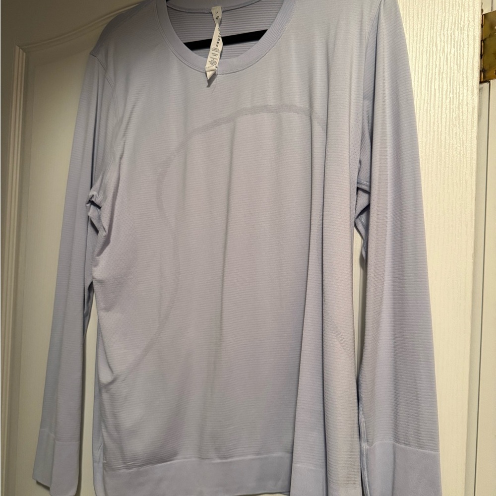 Lululemon Athletica Light Blue Long Sleeve Relaxed Sweatshirt
